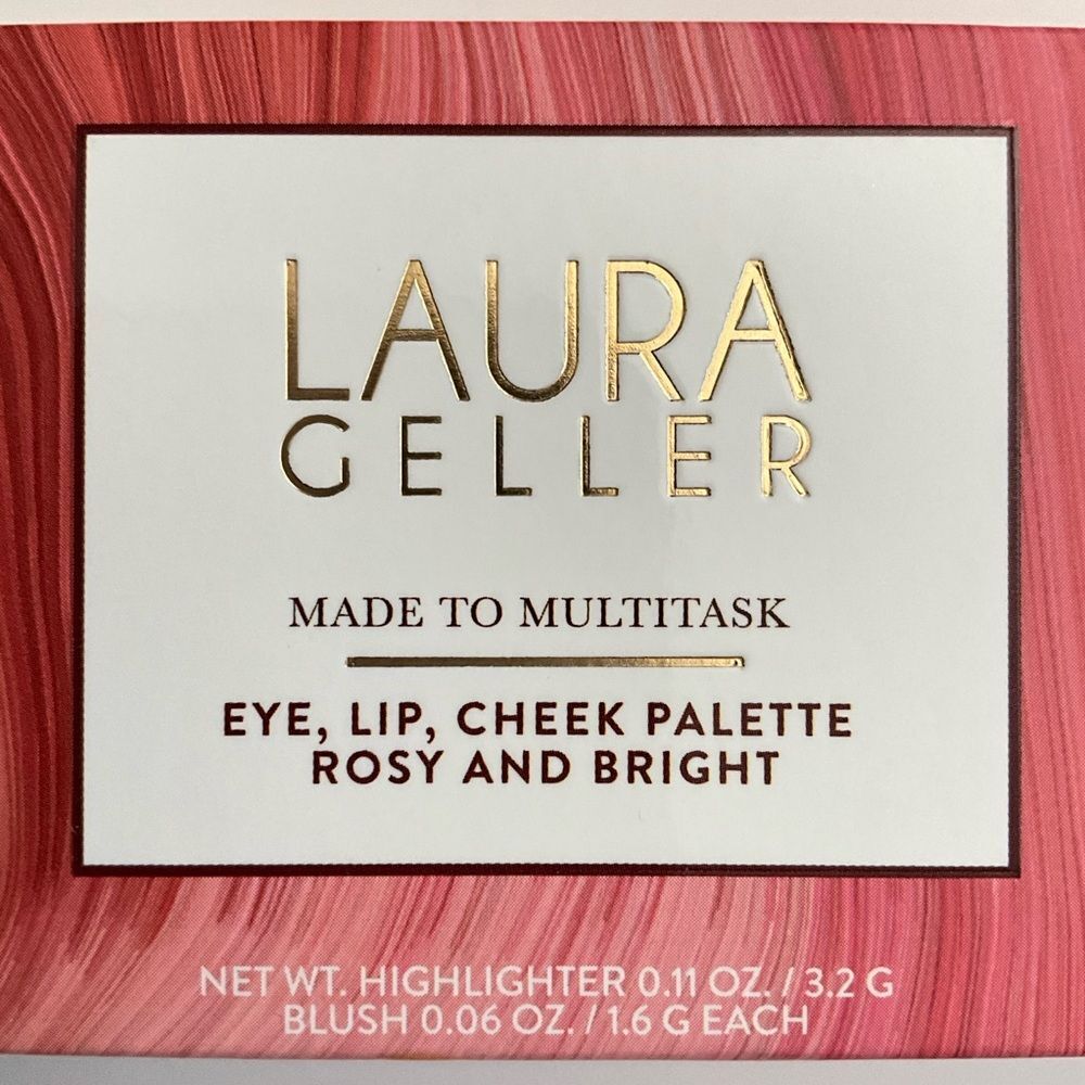 Laura Geller Eye Lip Cheek Palette In Rosy and Bright Made To Multitask